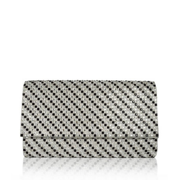 Judith Leiber Handbags - Judith Leiber CoutureManhattan East-West Crystal Clutch Bag, Jet/Rhinestone